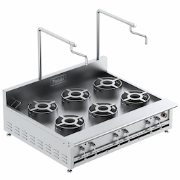 Countertop Style With 6 Pan Burners