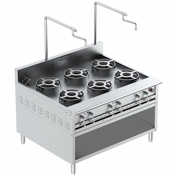 Storage Style With 6 Pan Burners