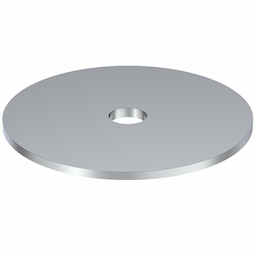 60"x1" Hot Roll Round Plate, Finish Polish