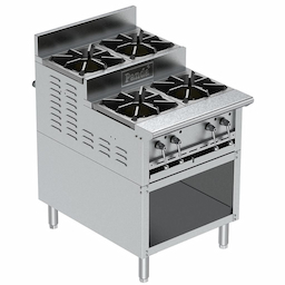 Step-up, Storage Style With 4 Hot Plate Burners