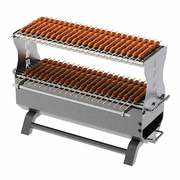 24" Double galleries Charcoal BBQ Grill