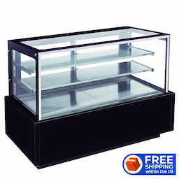 36" Cake Cooler with Straight Glass