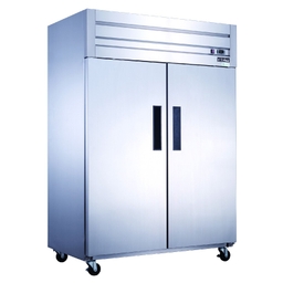 Dukers 56" Double Door Reach In Freezer, Top Mount Compressor