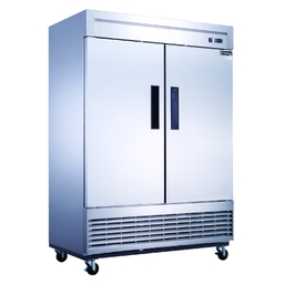 Dukers 56" Double Door Reach In Freezer, Bottom Mount Compressor