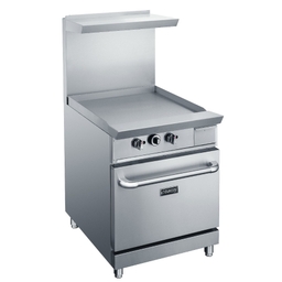 Dukers 24" Griddle Top Gas Oven Range