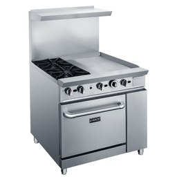 Dukers 36" Mix Top Gas Oven Range