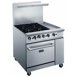 Dukers 36" Mix Top Gas Oven Range