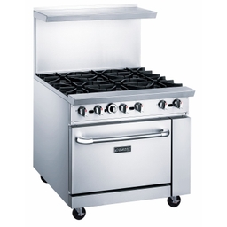 Dukers 36" Burner Gas Oven Range